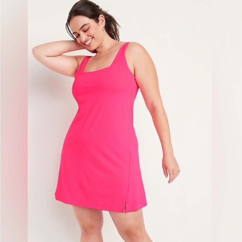Old Navy Active Bright Pink Dress